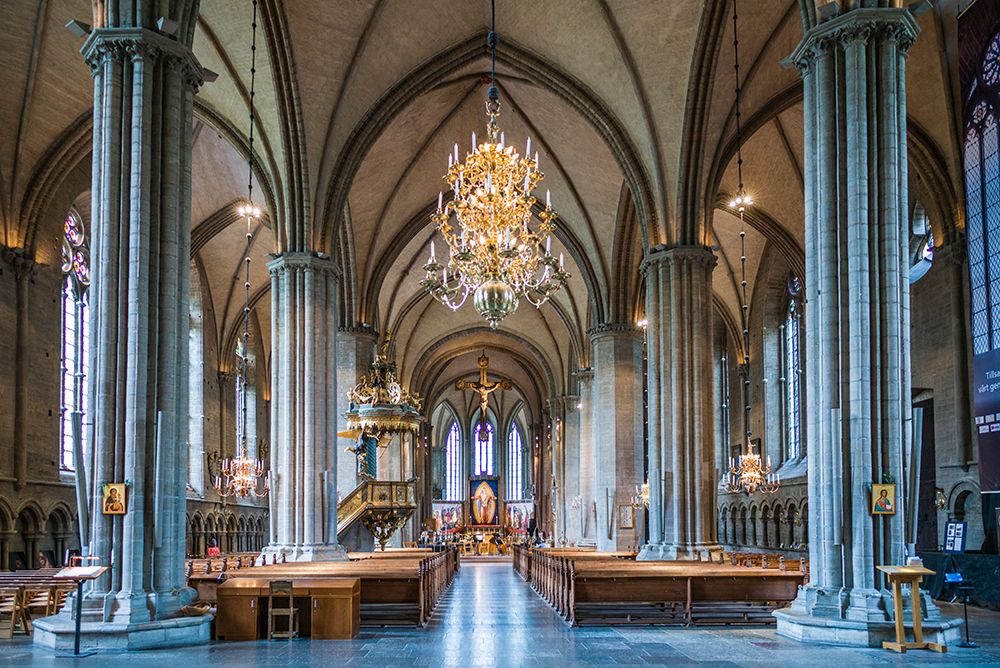 Sweden-Linkoping-Linkoping domkyrka cathedral-interior